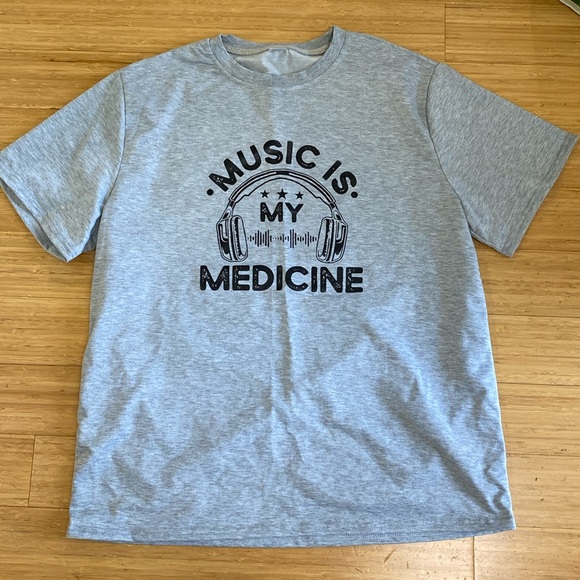 Men’s Music Is My Medicine Tee Shirt Sz XL - Picture 1 of 2